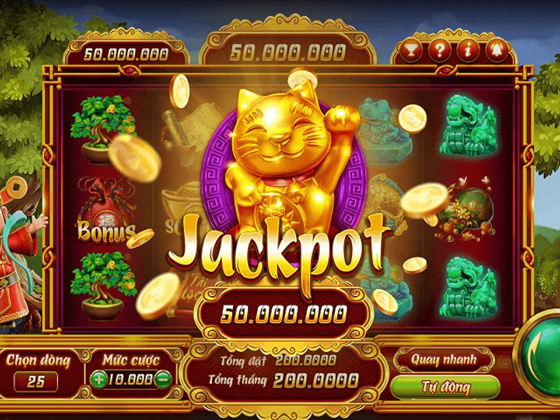 Đa dạng các tựa game slot và cơ hội trúng Jackpot