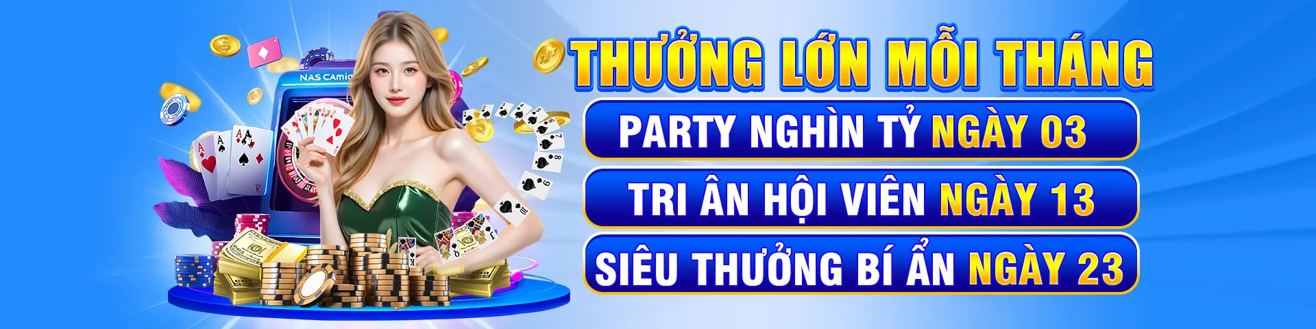 Sòng bạc Trực tiếp với người chia bài thật